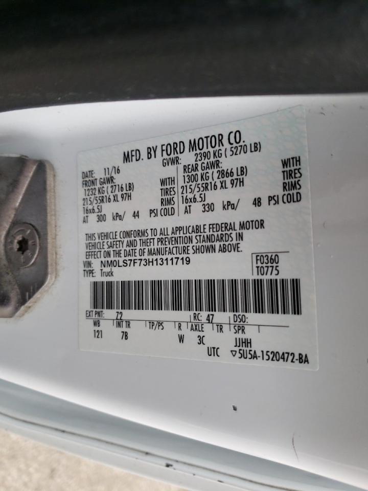 Photo 10 from auction – 2017 FORD TRANSIT CO with VIN NM0LS7F73H1311719