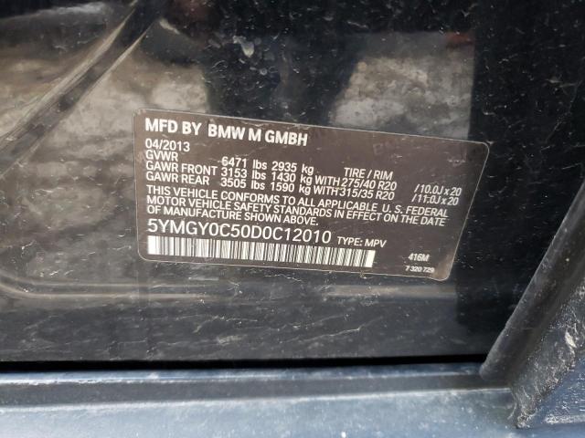 Photo 10 from auction – 2013 BMW X5 M with VIN 5YMGY0C50D0C12010