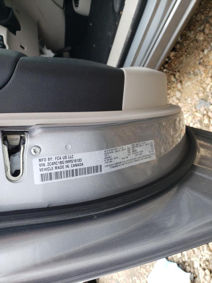 Photo 10 from auction – 2021 CHRYSLER PACIFICA T with VIN 2C4RC1BG1MR516183