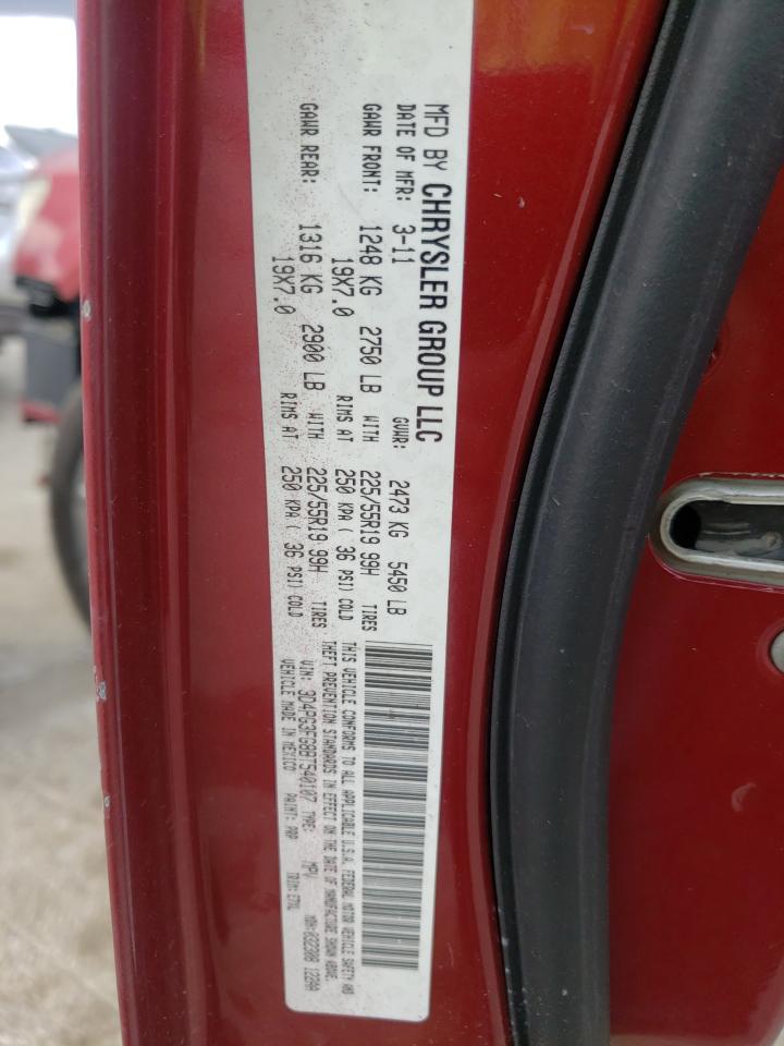 Photo 10 from auction – 2011 DODGE JOURNEY CR with VIN 3D4PG3FG8BT540107