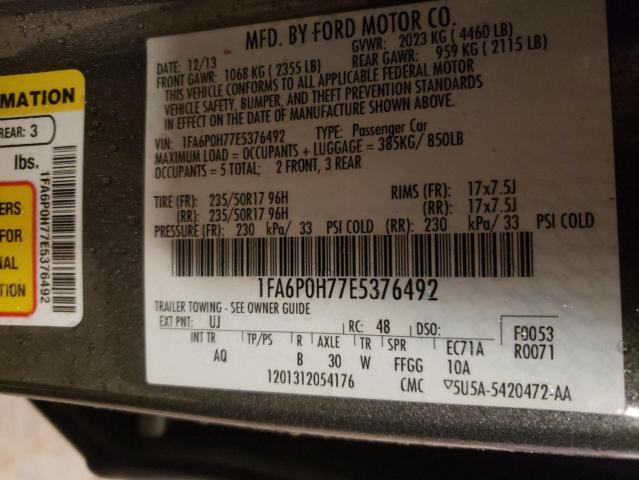 Photo 10 from auction – 2014 FORD FUSION SE with VIN 1FA6P0H77E5376492