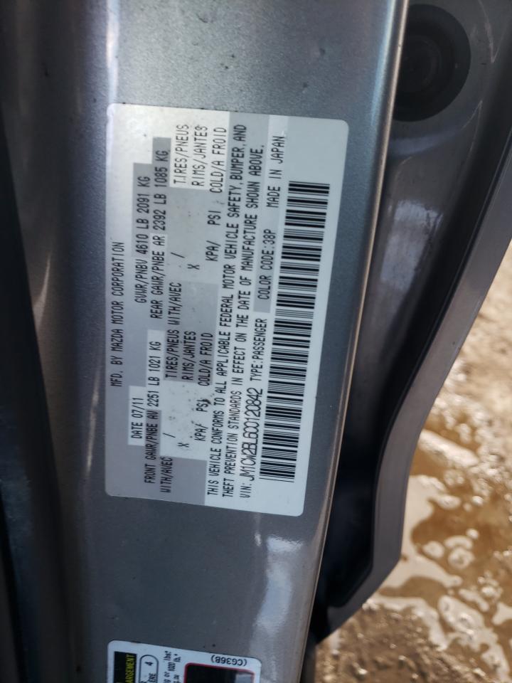 Photo 10 from auction – 2012 MAZDA 5 with VIN JM1CW2BL6C0120842