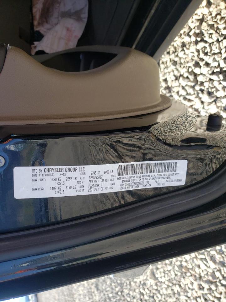 Photo 10 from auction – 2012 CHRYSLER TOWN & COU with VIN 2C4RC1CG5CR269831