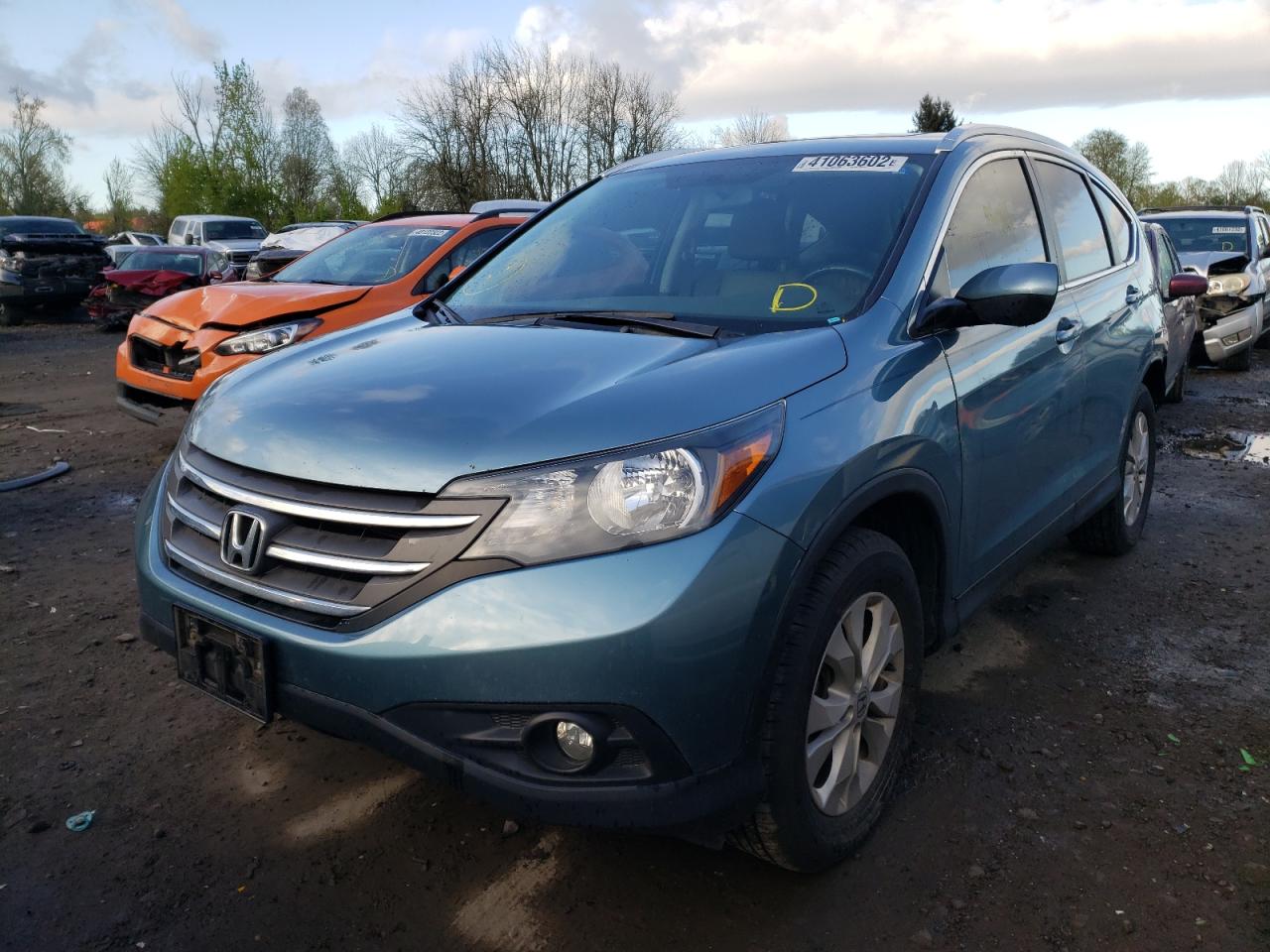 Photo 2 from auction – 2014 HONDA CR-V EXL with VIN 2HKRM4H77EH605308