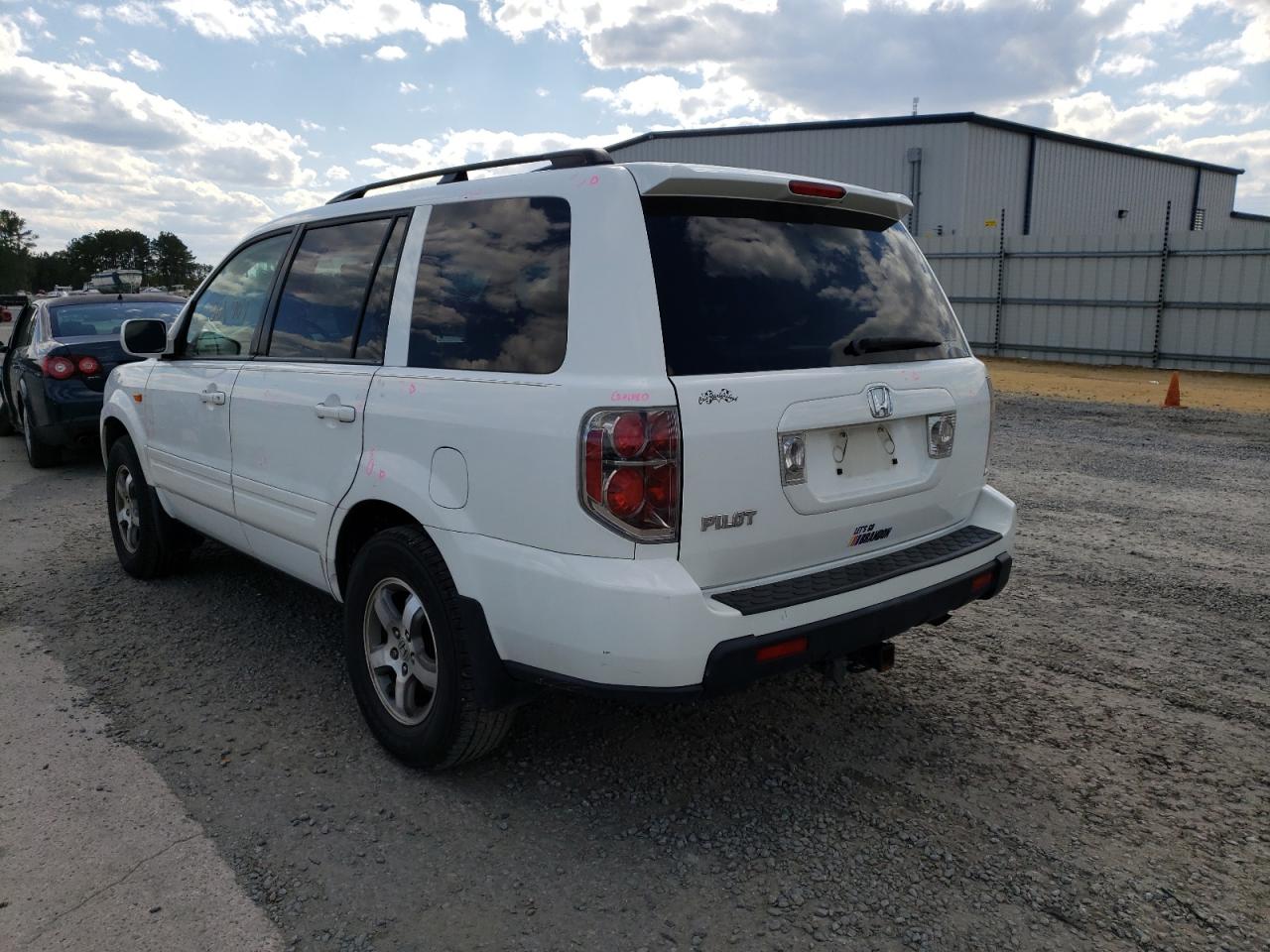 Photo 3 from auction – 2007 HONDA PILOT EXL with VIN 5FNYF28517B017916