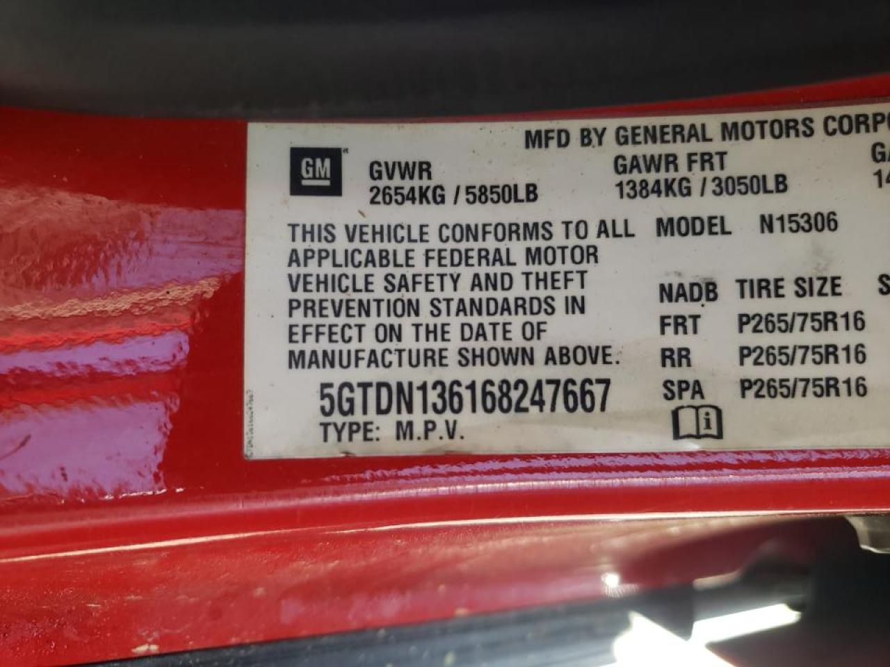Photo 10 from auction – 2006 HUMMER H3 with VIN 5GTDN136168247667