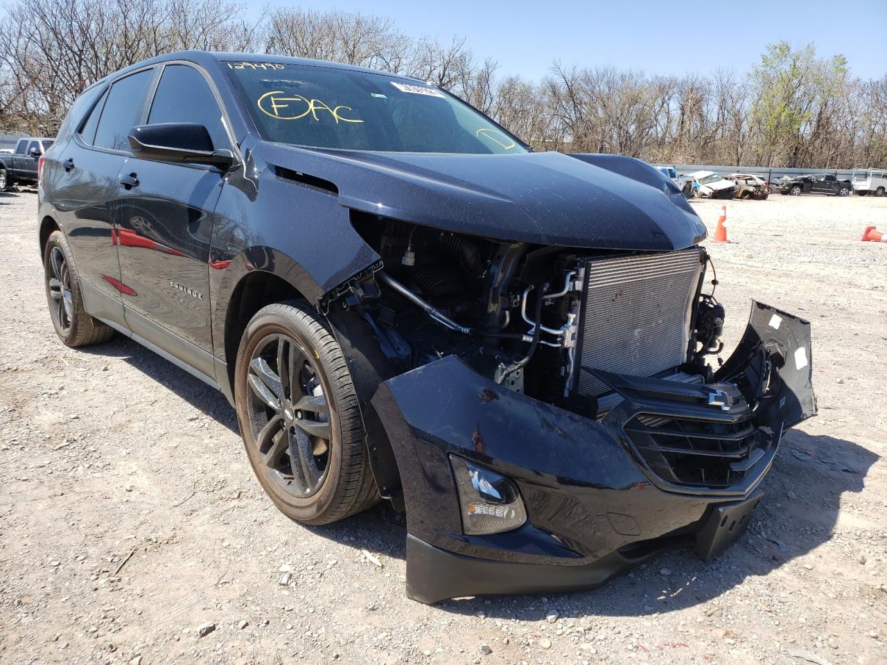 CHEVROLET EQUINOX LT 2021 with VIN 2GNAXKEV0M6129490 - Photo from auction