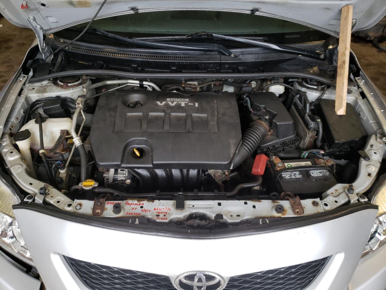 Photo 7 from auction – 2009 TOYOTA COROLLA with VIN 2T1BU40E79C120865