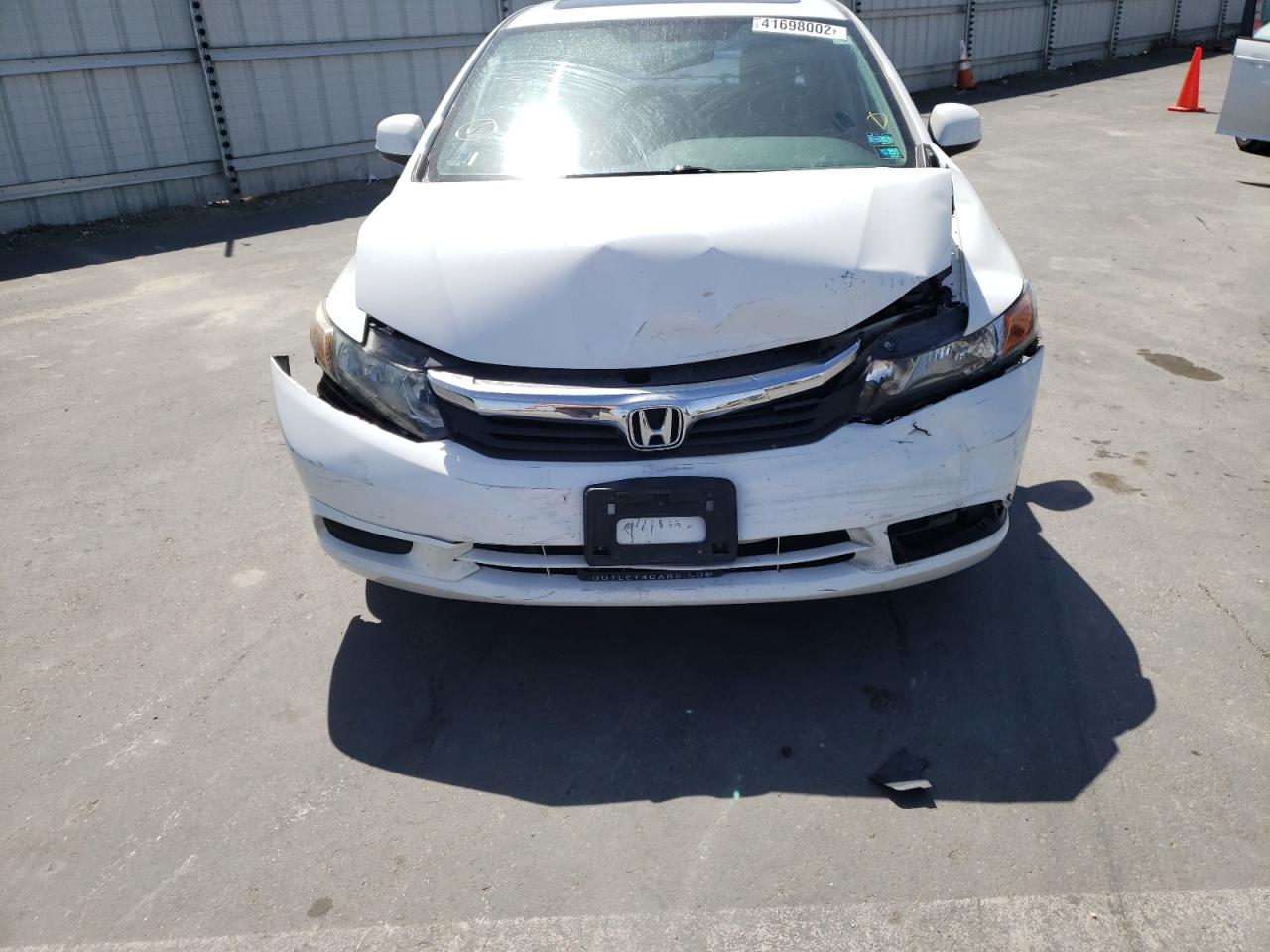 Photo 9 from auction – 2012 HONDA CIVIC EX with VIN 2HGFB2F87CH557664