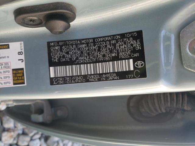 Photo 10 from auction – 2015 TOYOTA PRIUS with VIN JTDKN3DU7F1997851