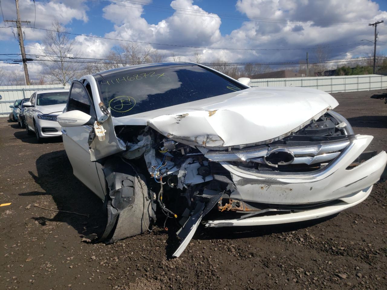 HYUNDAI SONATA SE 2012 with VIN 5NPEC4AC4CH463621 - Photo from auction