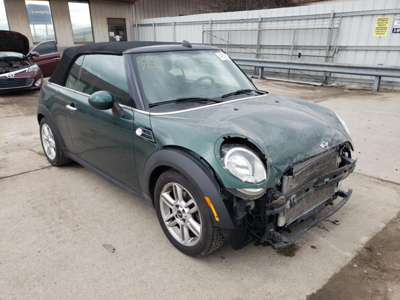 MINI COOPER 2013 with VIN WMWZN3C5XDT265933 - Photo from auction