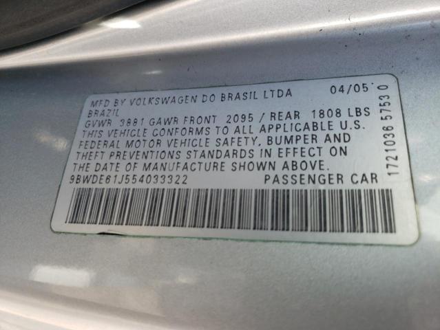 Photo 10 from auction – 2005 VOLKSWAGEN GTI with VIN 9BWDE61J554033322