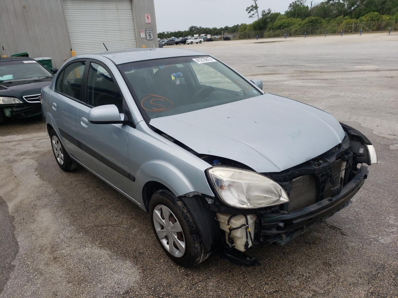 KIA RIO BASE 2007 with VIN KNADE123276192543 - Photo from auction