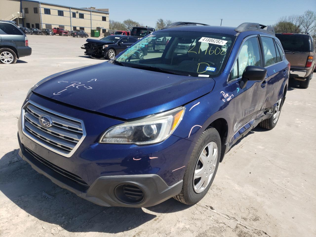 Photo 2 from auction – 2015 SUBARU OUTBACK 2. with VIN 4S4BSAAC9F3219608