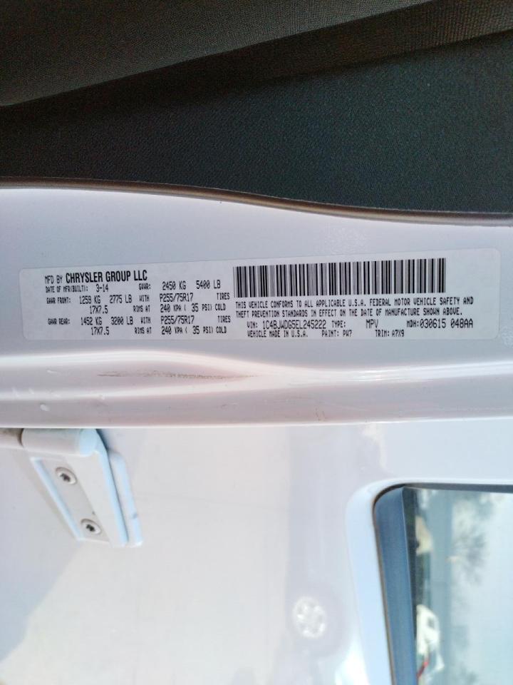 Photo 10 from auction – 2014 JEEP WRANGLER U with VIN 1C4BJWDG5EL245222