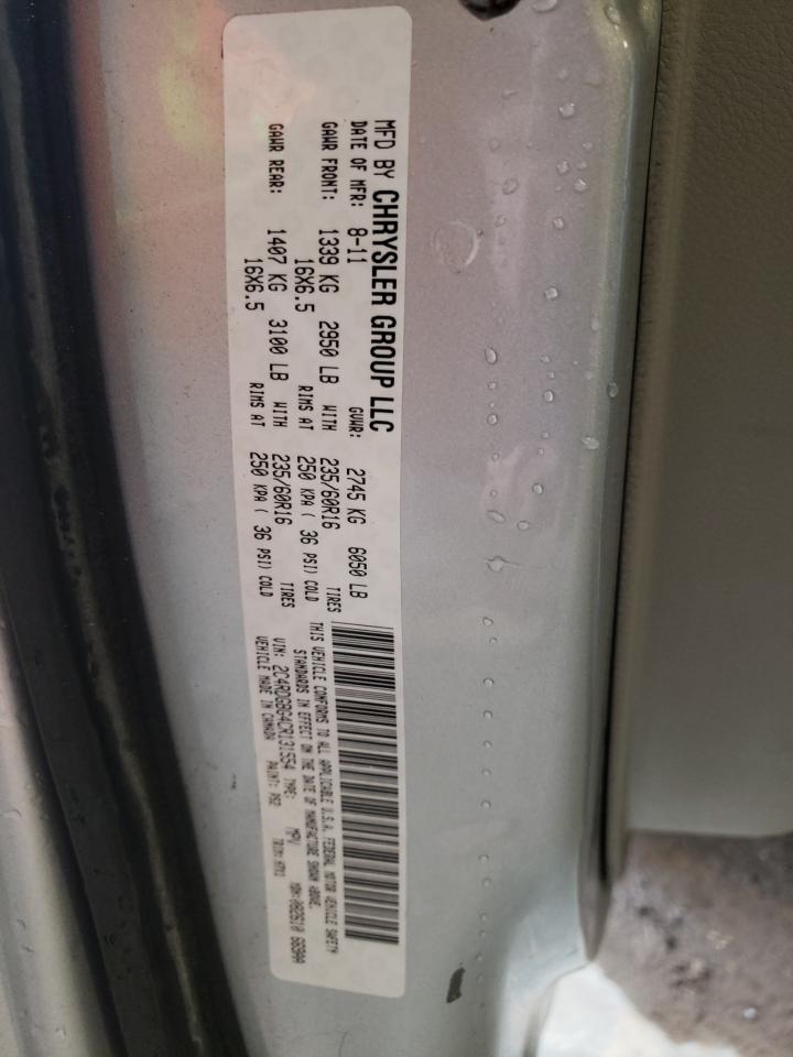 Photo 10 from auction – 2012 DODGE GRAND CARA with VIN 2C4RDGBG4CR131554