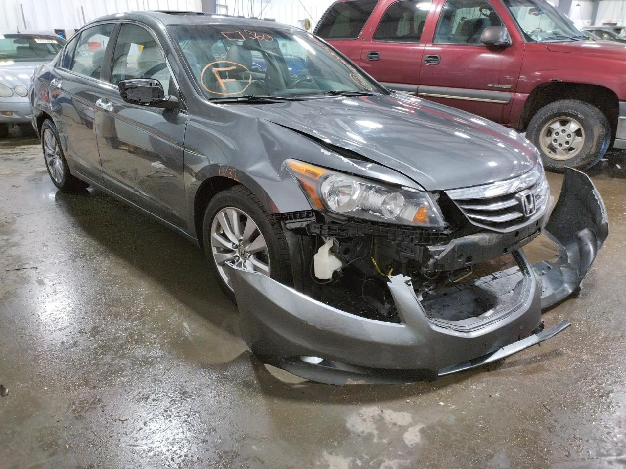 HONDA ACCORD EXL 2012 with VIN 1HGCP3F8XCA033837 - Photo from auction