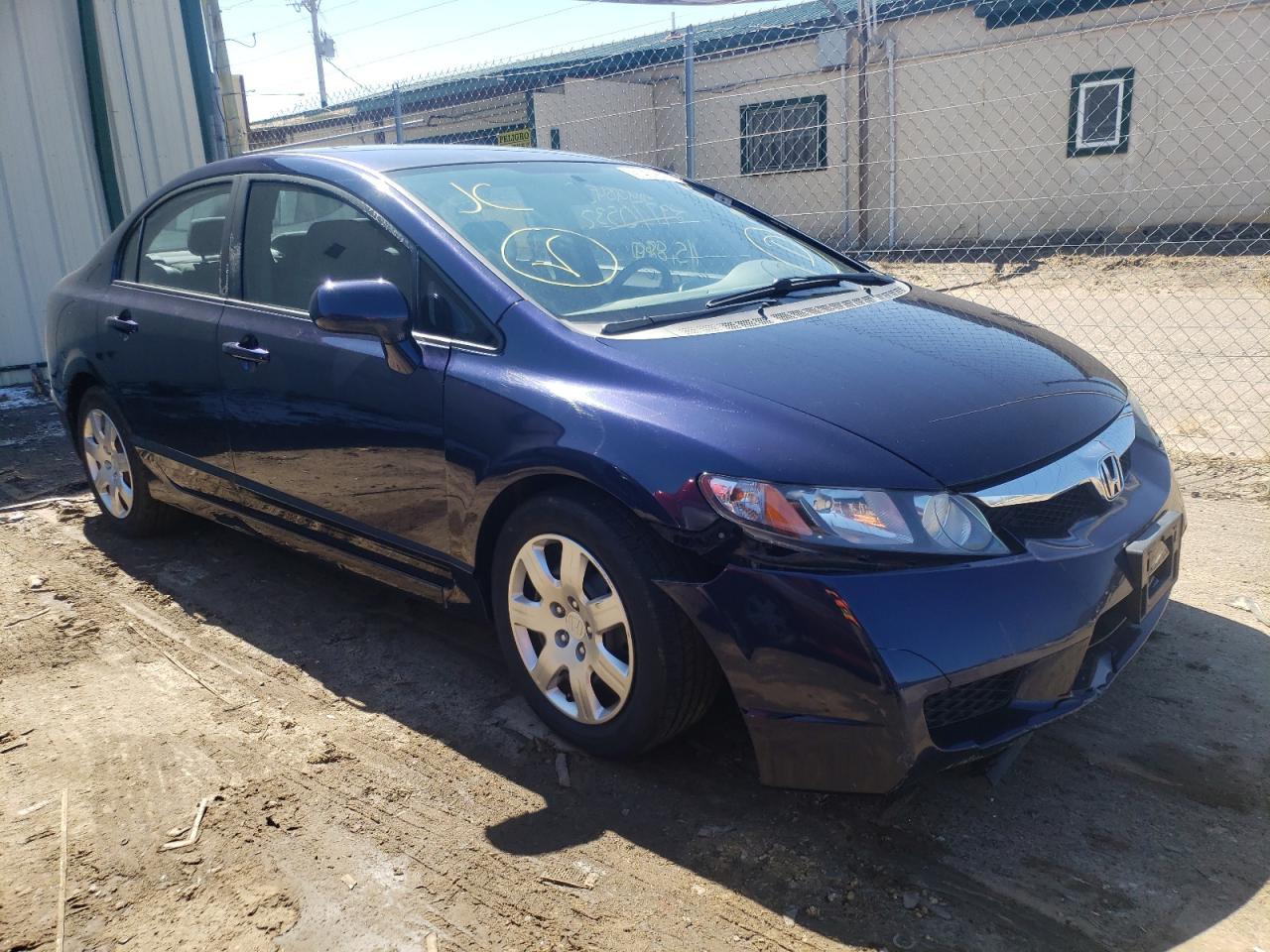 Photo 1 from auction – 2009 HONDA CIVIC LX with VIN 19XFA16549E001673