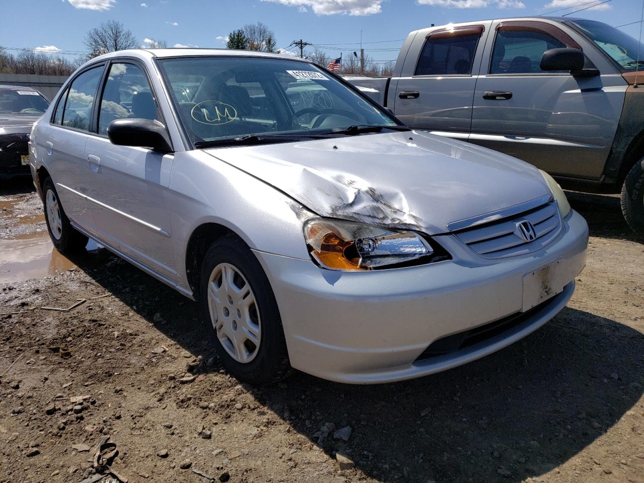 HONDA CIVIC LX 2002 with VIN 1HGES16552L071772 - Photo from auction