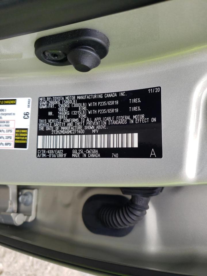 Photo 10 from auction – 2021 LEXUS RX 350 with VIN 2T2HZMDA6MC271400