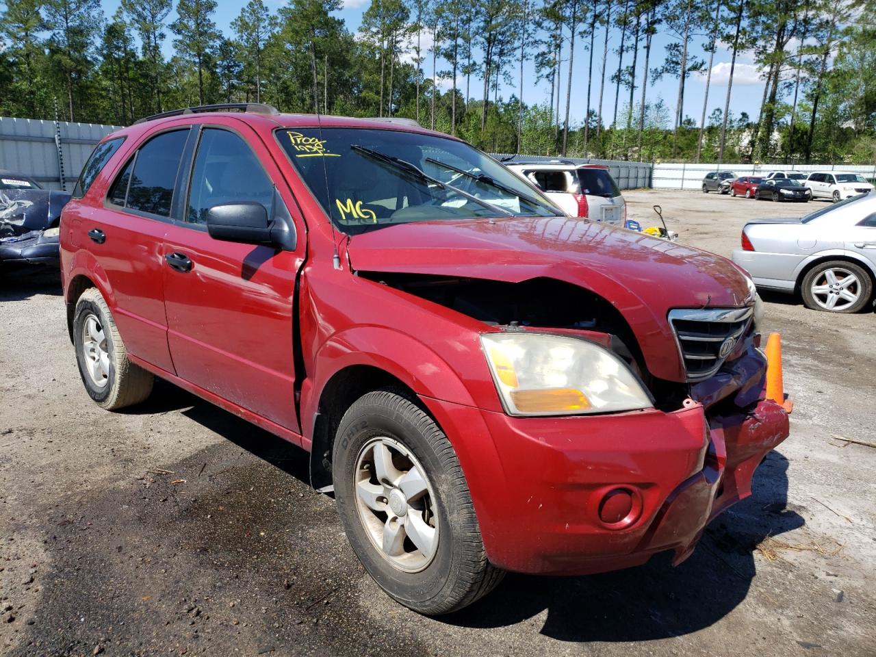 KIA SORENTO EX 2008 with VIN KNDJD735085802264 - Photo from auction