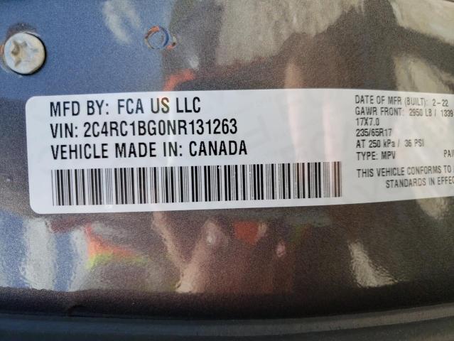 Photo 10 from auction – 2022 CHRYSLER PACIFICA with VIN 2C4RC1BG0NR131263
