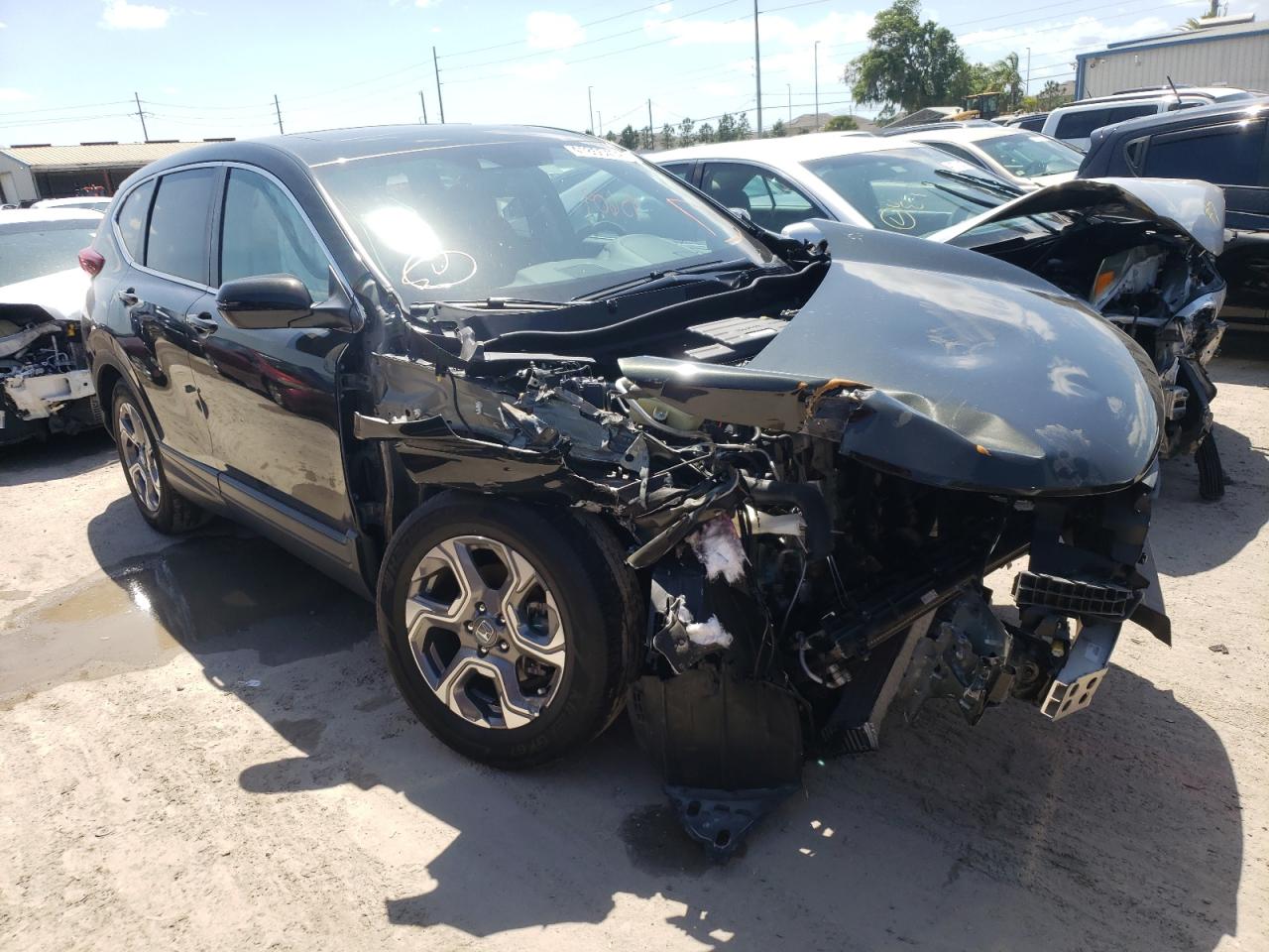 HONDA CR-V EXL 2017 with VIN 7FARW1H82HE020709 - Photo from auction