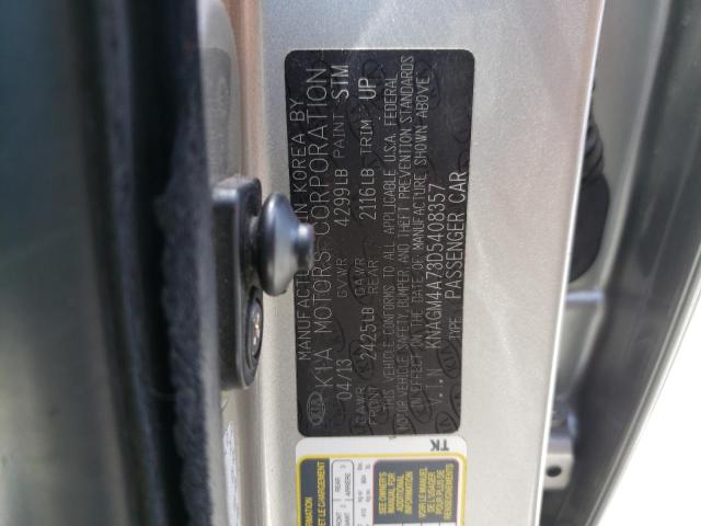 Фото 10 с аукциона – 2013 KIA OPTIMA LX с VIN KNAGM4A73D5408357