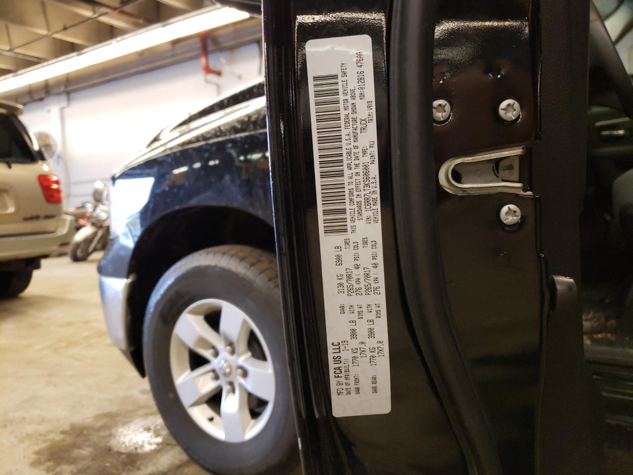 Photo 10 from auction – 2019 RAM 1500 CLASS with VIN 1C6RR7LT3KS606001