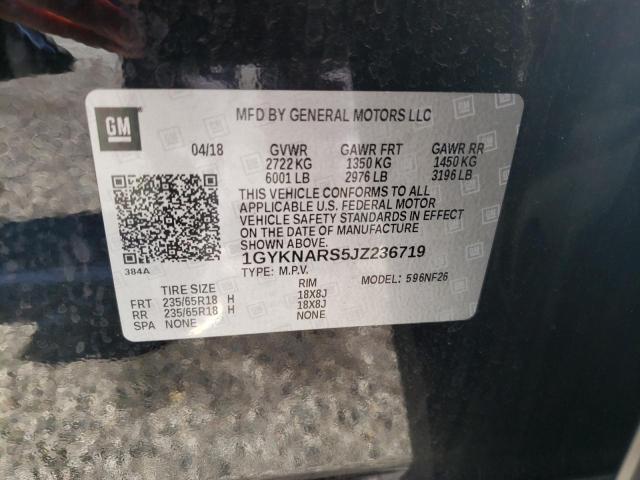 Photo 10 from auction – 2018 CADILLAC XT5 with VIN 1GYKNARS5JZ236719