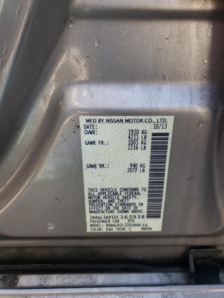 Photo 10 from auction – 2014 NISSAN ALTIMA 2.5 with VIN 1N4AL3AP1EC163938
