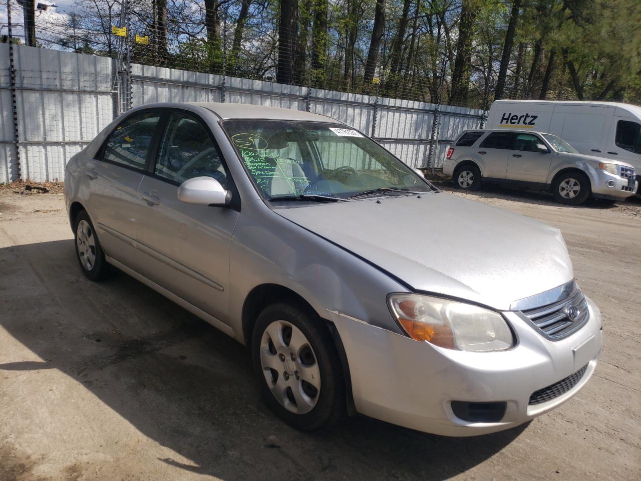 KIA SPECTRA EX 2008 with VIN KNAFE121385549985 - Photo from auction