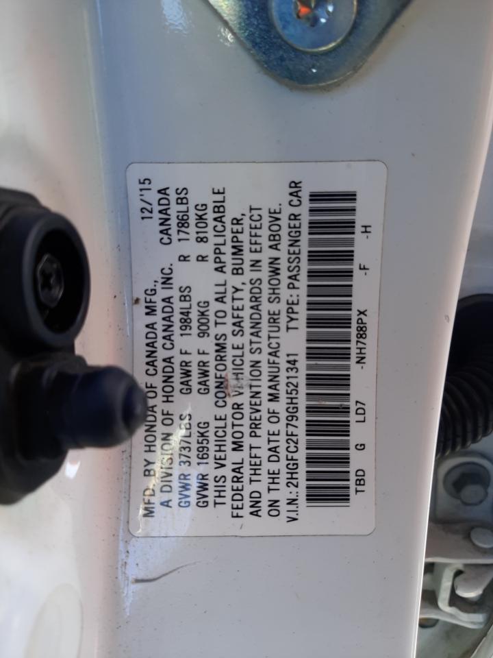 Photo 10 from auction – 2016 HONDA CIVIC EX with VIN 2HGFC2F79GH521341