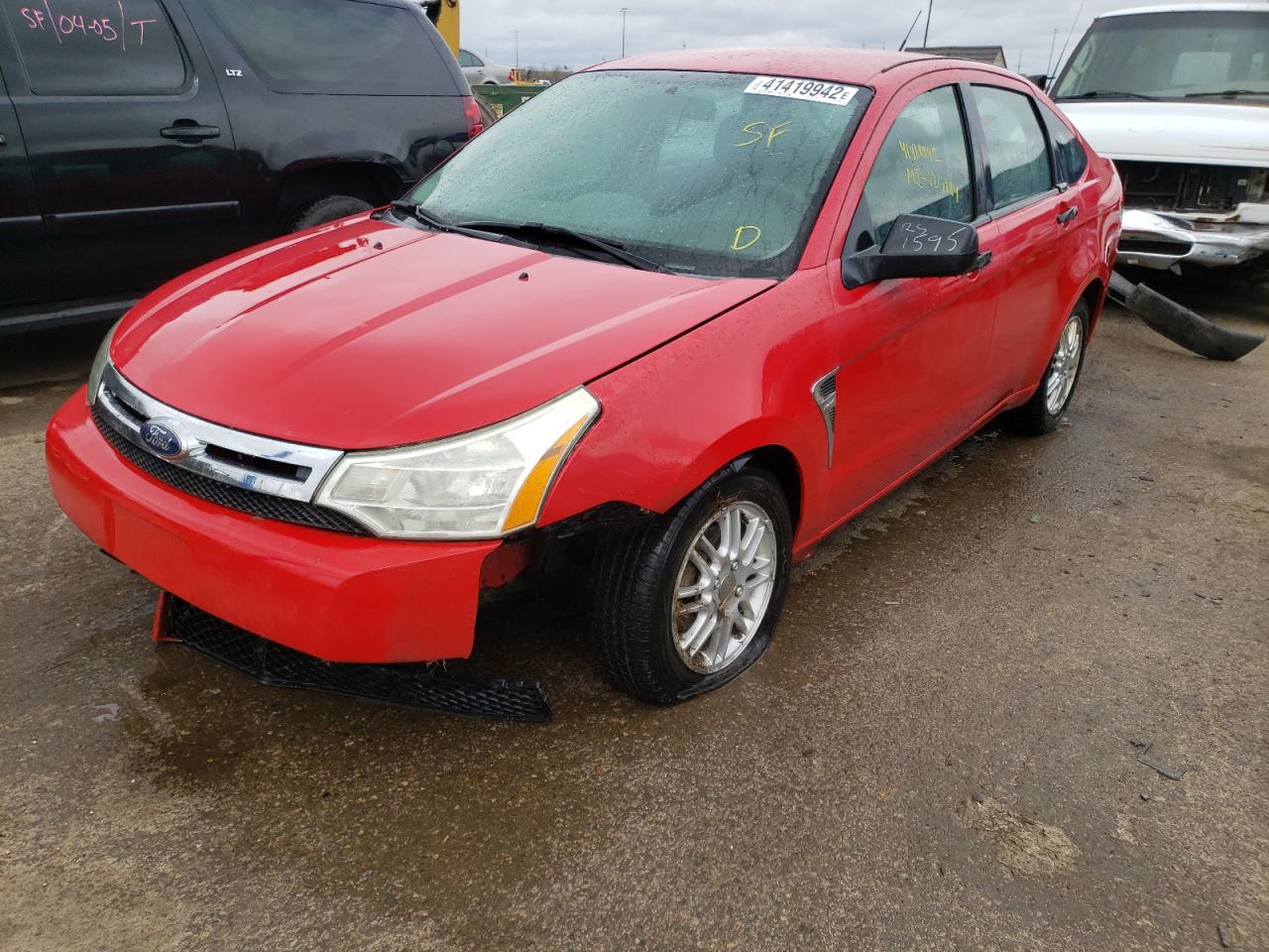 Photo 2 from auction – 2008 FORD FOCUS SE with VIN 1FAHP35N48W162863