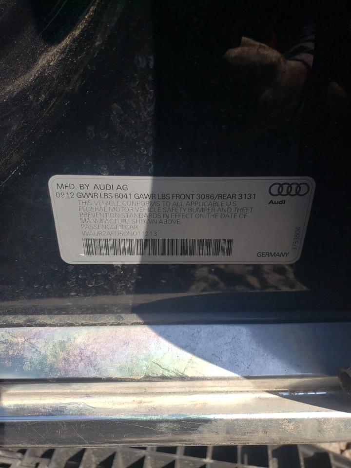 Фото 10 с аукциона – 2013 AUDI A8 L QUATT с VIN WAUR2AFD5DN011213