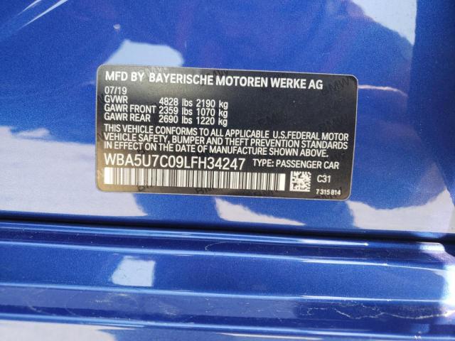 Photo 10 from auction – 2020 BMW M340I with VIN WBA5U7C09LFH34247