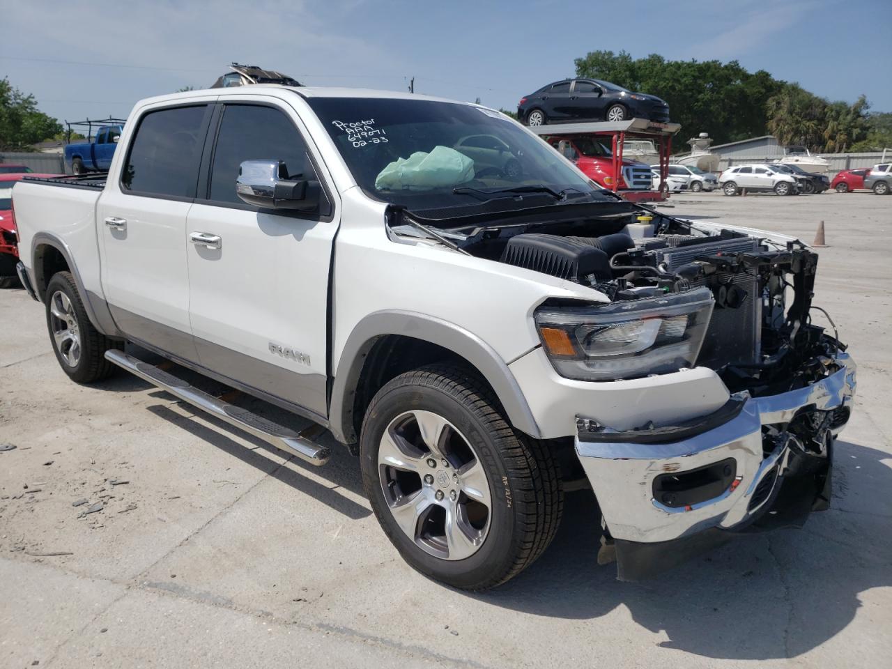 RAM 1500 LARAM 2019 with VIN 1C6SRFJT2KN861560 - Photo from auction