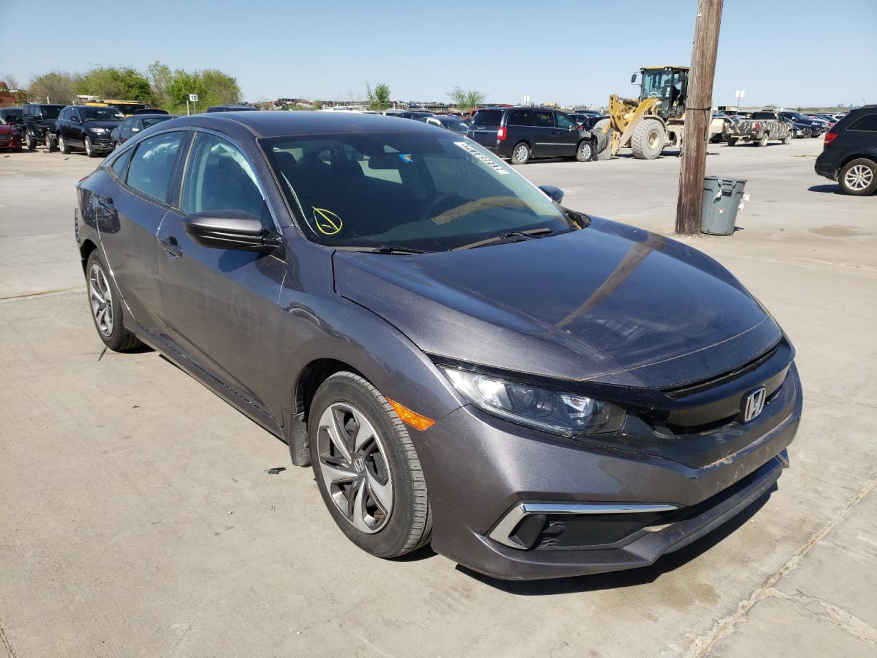 Photo 1 from auction – 2019 HONDA CIVIC LX with VIN 19XFC2F63KE039085