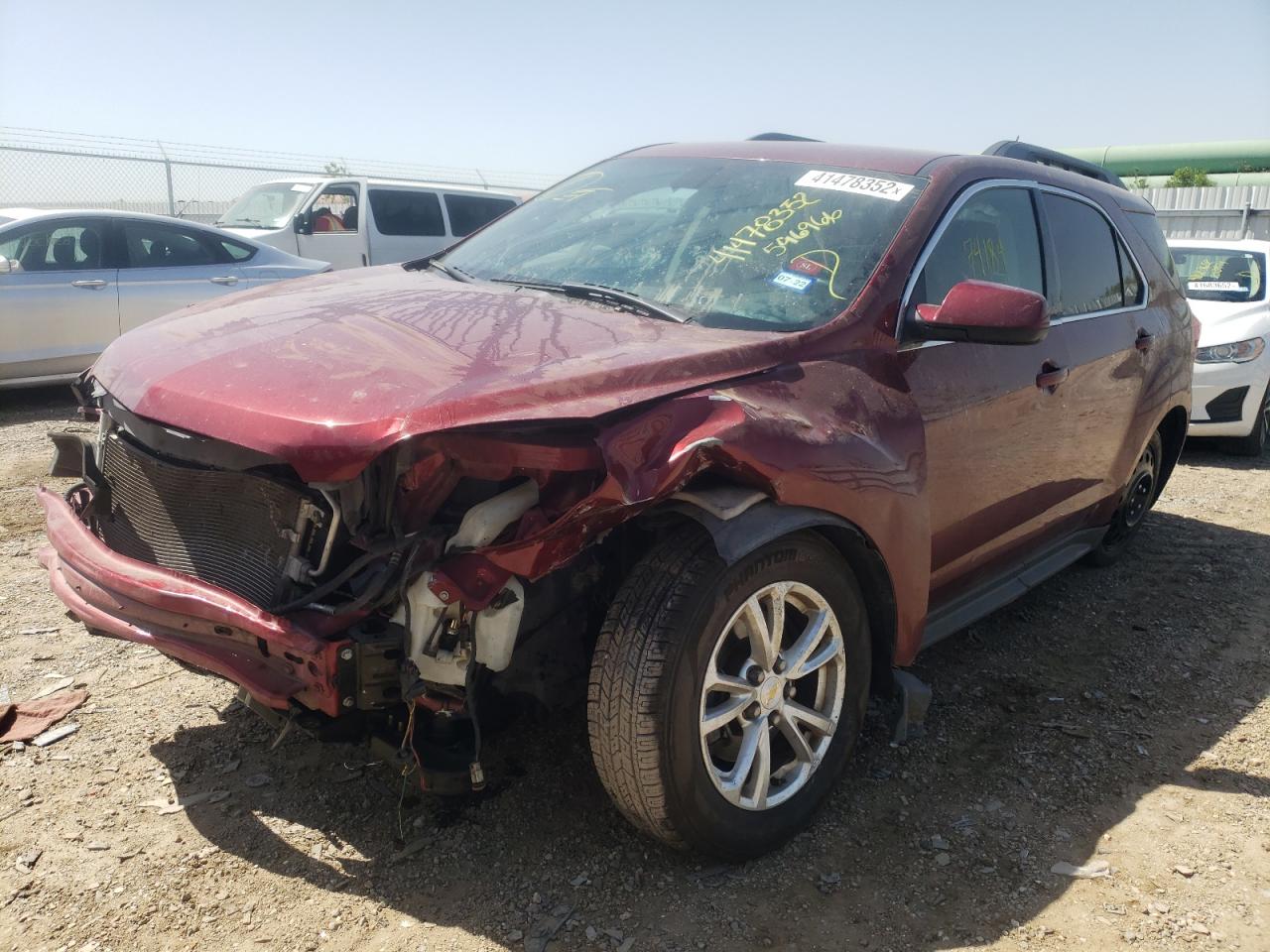 Photo 2 from auction – 2017 CHEVROLET EQUINOX LT with VIN 2GNALCEK9H1596966