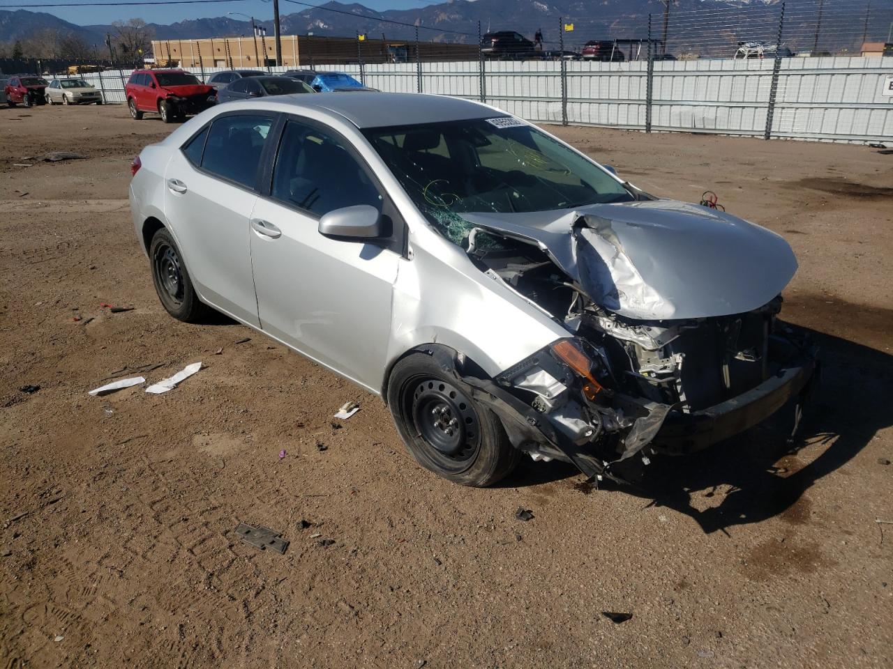 TOYOTA COROLLA L 2019 with VIN 5YFBURHE3KP871176 - Photo from auction