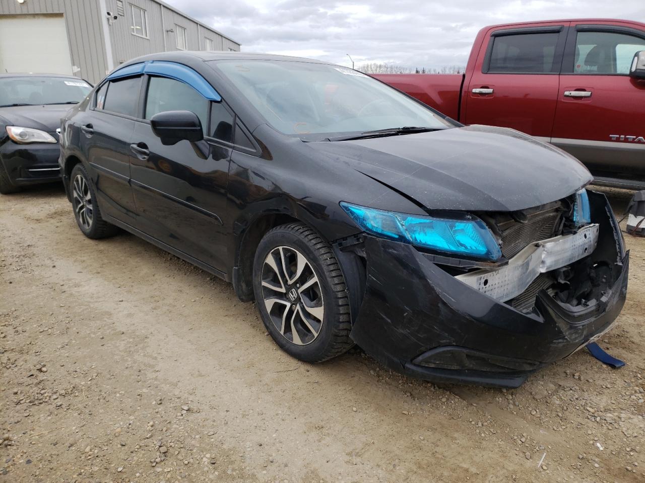 HONDA CIVIC LX 2014 with VIN 2HGFB2F56EH037965 - Photo from auction