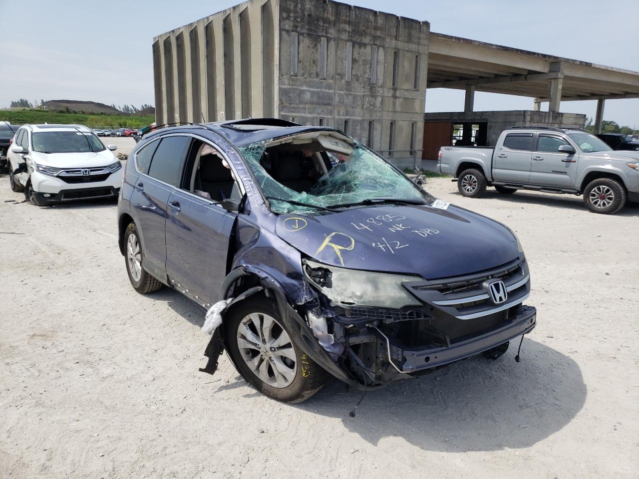 Photo 1 from auction – 2013 HONDA CR-V EX with VIN 3CZRM3H50DG704885