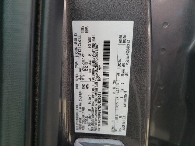 Photo 10 from auction – 2014 FORD ESCAPE SE with VIN 1FMCU9G97EUB36261