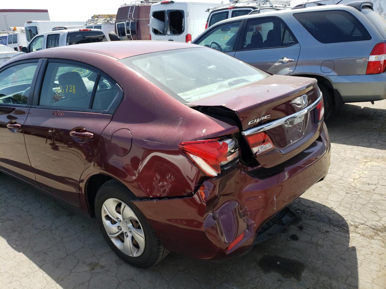 Photo 9 from auction – 2015 HONDA CIVIC LX with VIN 19XFB2F57FE205950