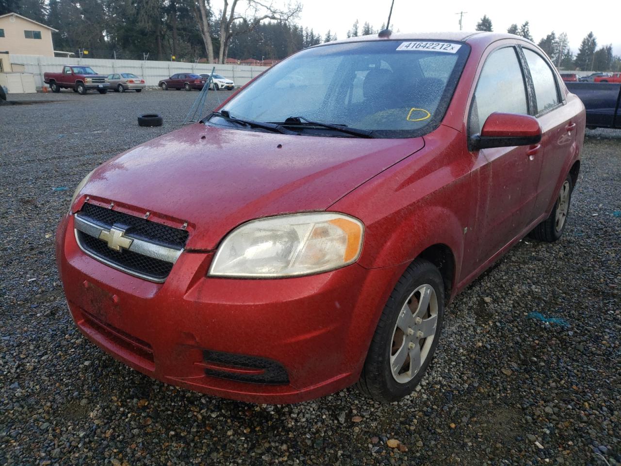 Photo 2 from auction – 2009 CHEVROLET AVEO LS with VIN KL1TD56E89B607385