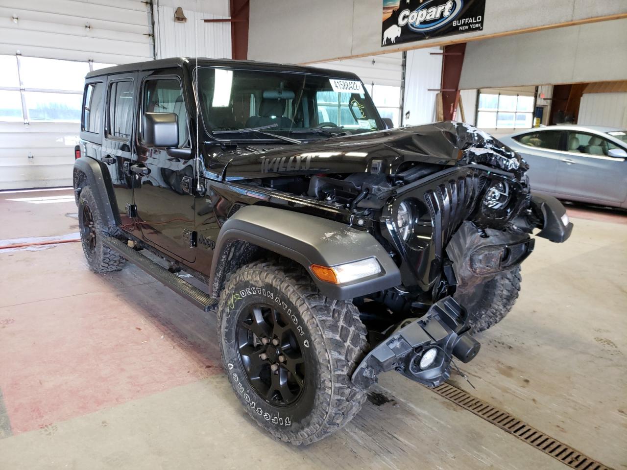 JEEP WRANGLER U 2021 with VIN 1C4HJXDN1MW667161 - Photo from auction