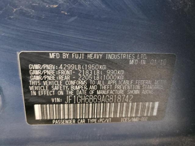 Photo 10 from auction – 2010 SUBARU IMPREZA 2. with VIN JF1GH6B69AG818742