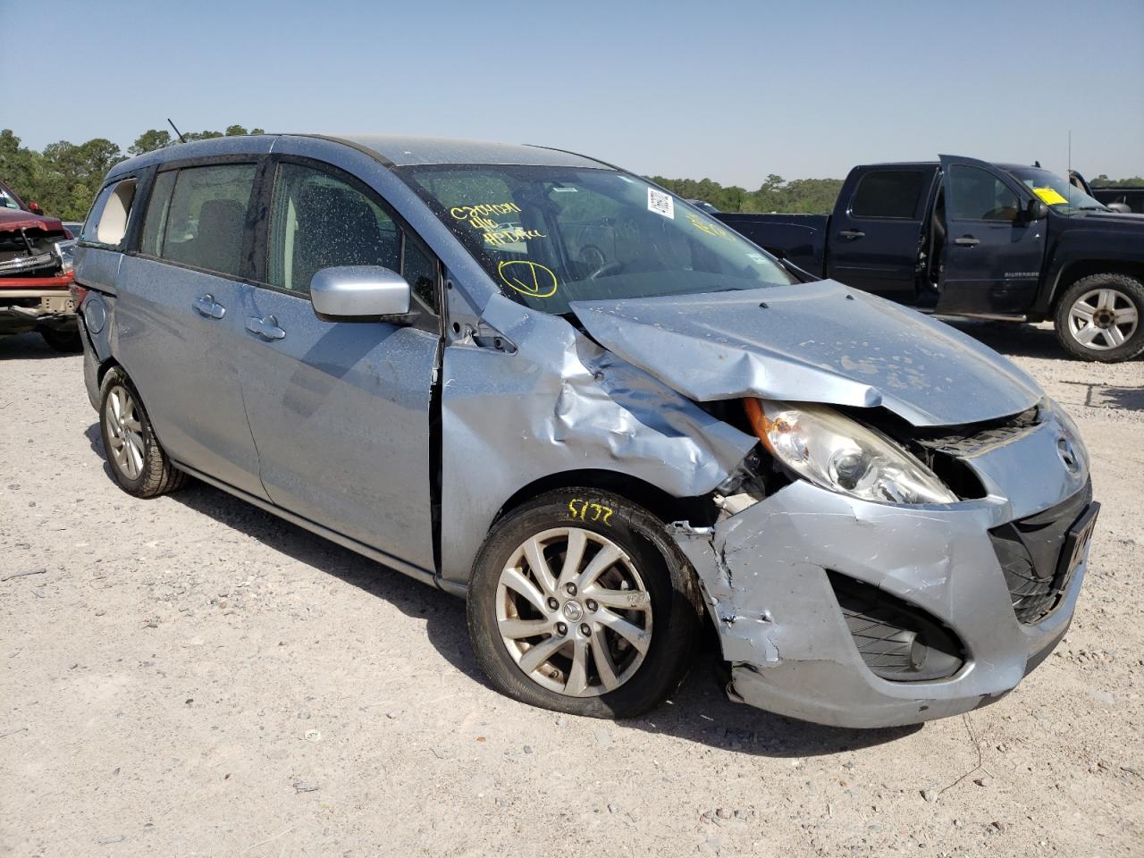 MAZDA 5 2012 with VIN JM1CW2BL7C0141280 - Photo from auction