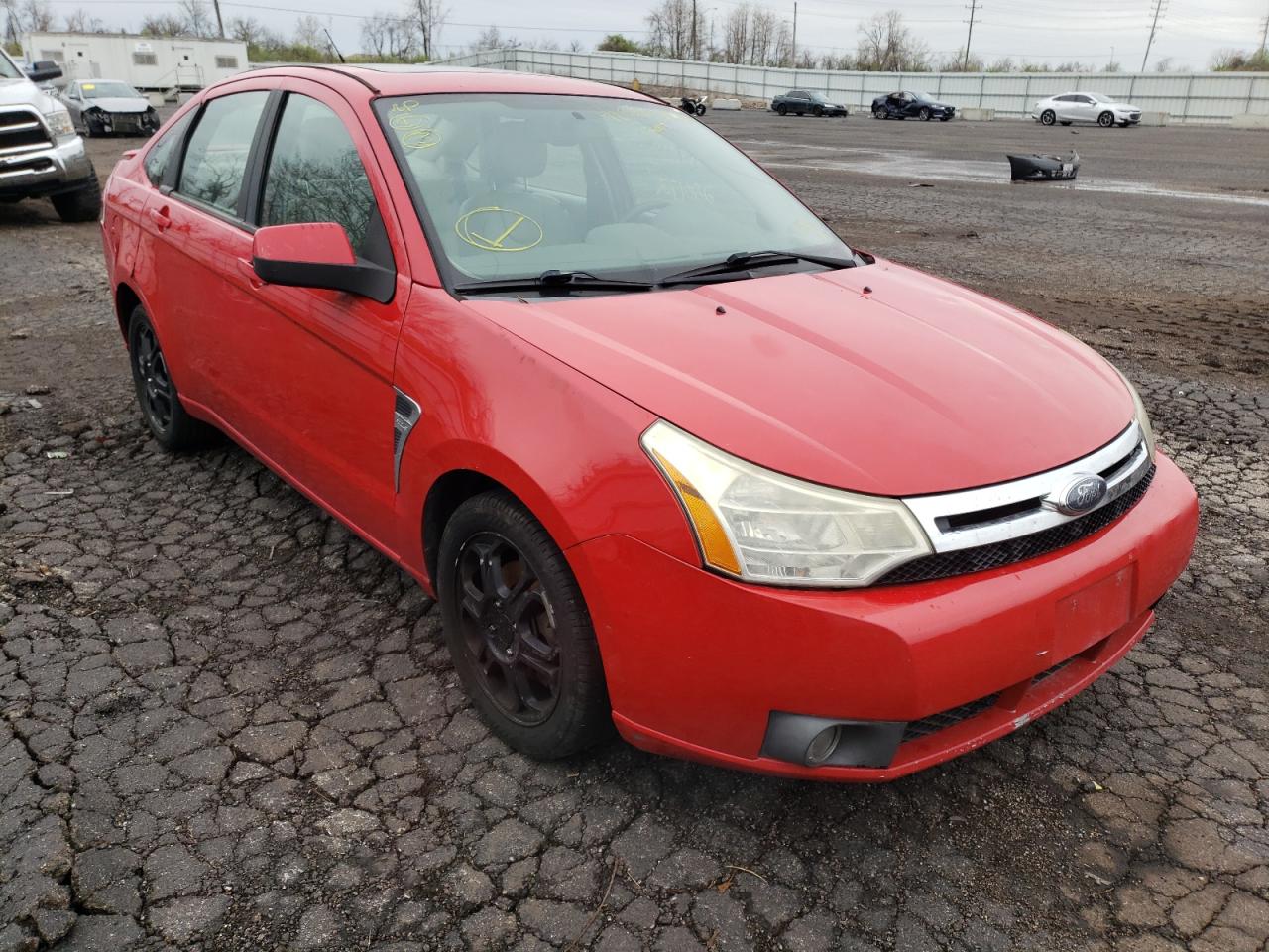 FORD FOCUS SE 2008 with VIN 1FAHP35N78W185568 - Photo from auction